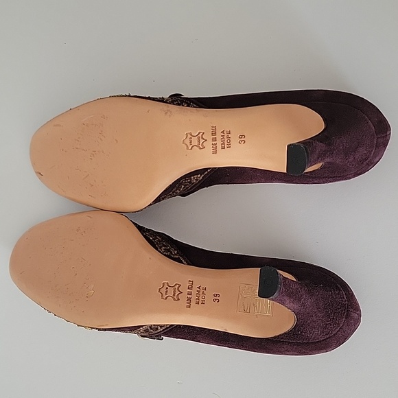 Womens Emma Hope Purple Suede  Shoes Size 39 - Picture 5 of 8